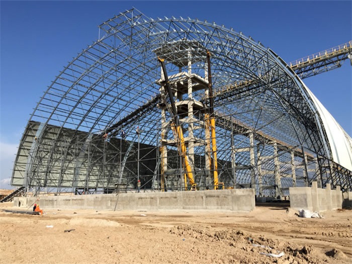 普陀煤机油桶翘工程网架